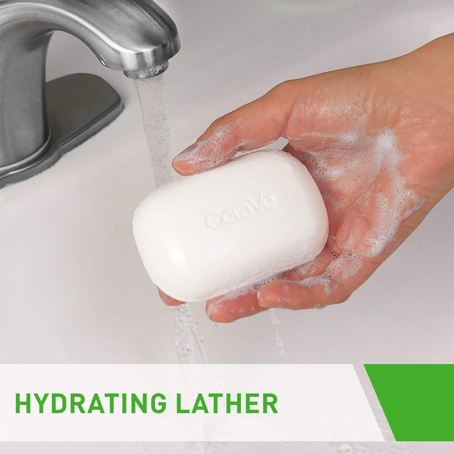 CeraVe Hydrating Cleanser Bar – Soap-Free Facial & Body Cleanser with 5% Moisturizing Cream, Fragrance-Free (3 Pack, 4.5 oz Each)