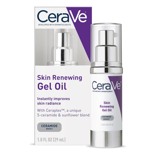 CeraVe Skin Renewing Gel Oil – Daily Hydrating Serum with CeraPlex & Hyaluronic Acid for Smooth, Radiant Skin (1 oz)